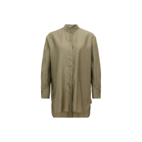 MaxMara Оливково-зеленые Женские Рубашки