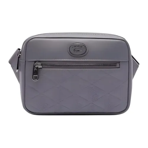 Lacoste ПУ (полиуретан) Сумка через плечо Стандартная Мужская Серый
