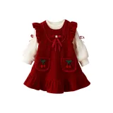 Комплект одежды (Бургунди длинная юбка + внутренний слой с флисовой подкладкой цвета экрю)