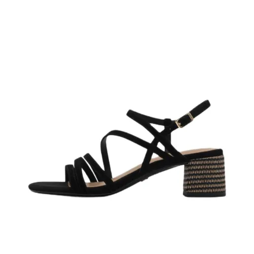 Tamaris One Ремешок Сандалии 5 см Женские Черные