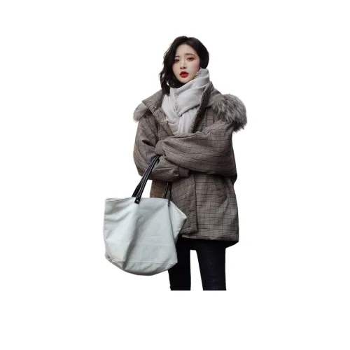 BONAS Кофе Женские пуховики