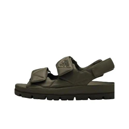 PRADA Пляжные сандалии Женские Армейский зеленый