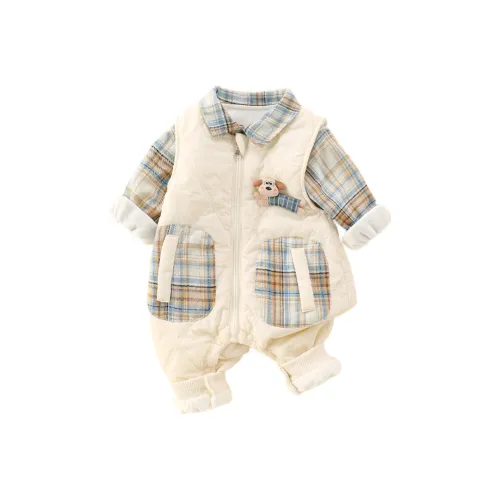 GOYN Одежда Комплекты Синий Базовый слой + Экрю Комбинезоны Малыш Повседневная Спортивная одежда