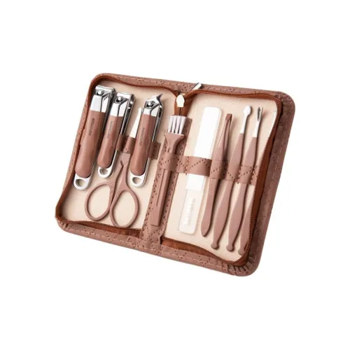 RULINSHI Книпсеры Комплект одежды Полный комплект 10 шт с Ножницами для ногтей Филе Пинцет для ушей Ложкой Защитным чехлом Wa