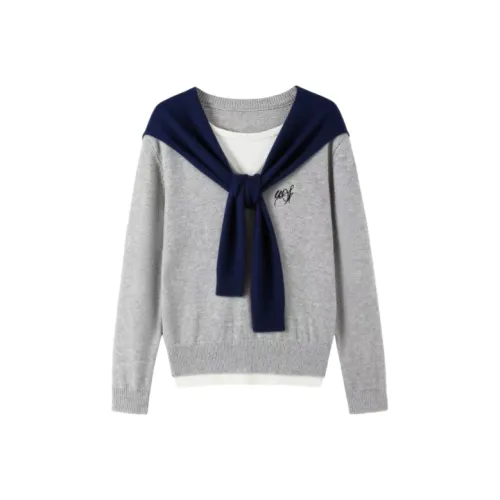 Wang Leshi Серые Женские T-рубашки