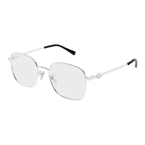 GUCCI Металл Нерегулярная форма OPTICAL Очки Женские Серебряные
