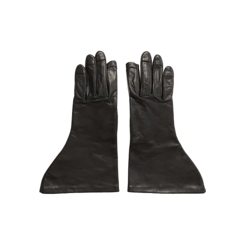 RICK OWENS совместный бренд RO Овечья кожа Перчатки Унисекс Черный