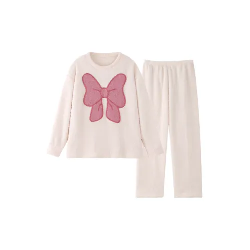 MIMOSA CHUR Bowknot Women's Pajama Sets