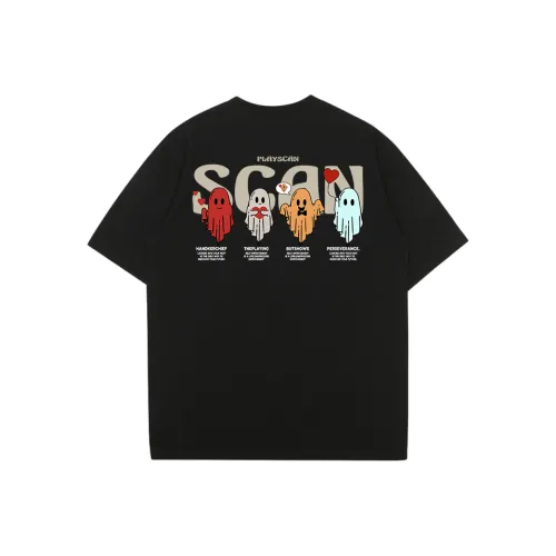 PLAY SCAN Т-рубашка с оборванным рукавом унисекс