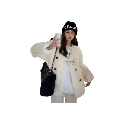 PZHK Сливочный Женские Меховые изделия