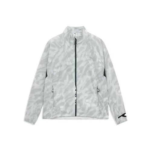 PUMA Светло-серые мужские беговые куртки