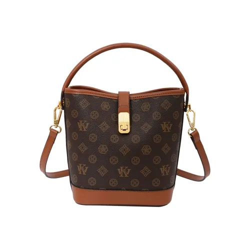 Meter Высококачественная ведрообразная сумка через плечо сумка на плечо коричневая