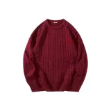 [Двусторонний кулон для манжет] Бордовый (M22 Счастливый Улыбка Логотип на груди)