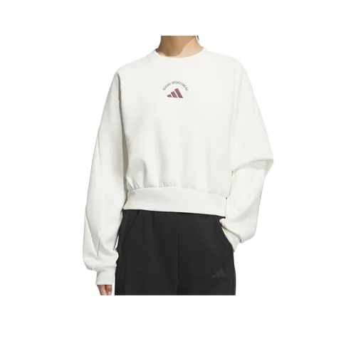 Adidas Белый Женский Свитшот