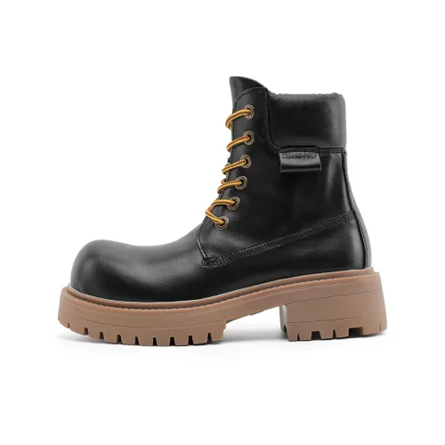 V ZERO FIVE Повседневные Outdoor Ботинки Короткий MID Голень Big Head Мартинсы 4CM Мужской Британский Мода Винтаж