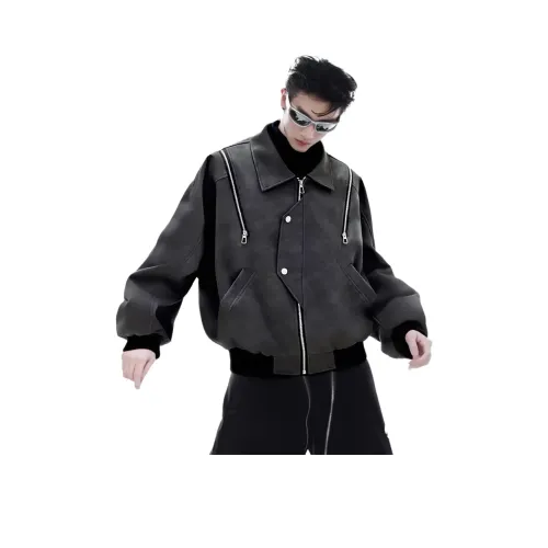 A02 Унисекс Кожаные куртки