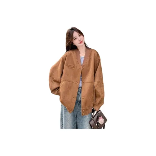 LANGQING Карамель Бесплатная доставка Бренд Наклеенный Женские Куртки