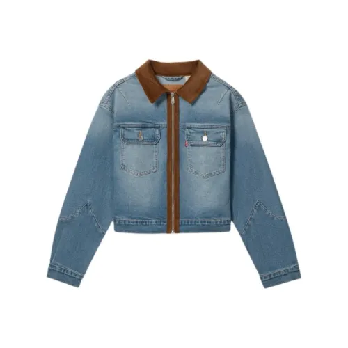 Levis Светло-Синие Женские Джинсовые Куртки