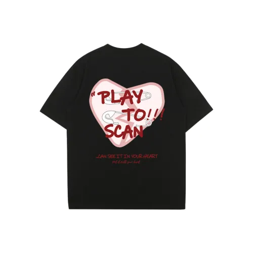 PLAY SCAN Короткий рукав T-рубашки Унисекс