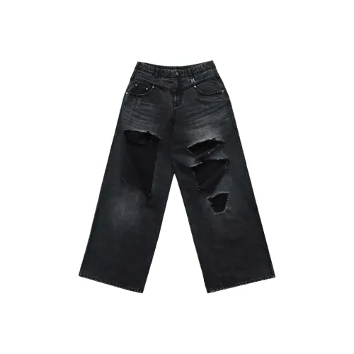 TREEMINGBIRD FW25 FLIP Cut Out Damage Denim Брюки Джинсы Женские