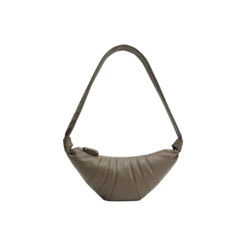 Lemaire Croissant Series Корова Кожа Плечевая Сумка Средняя Женская Темно-Коричневая