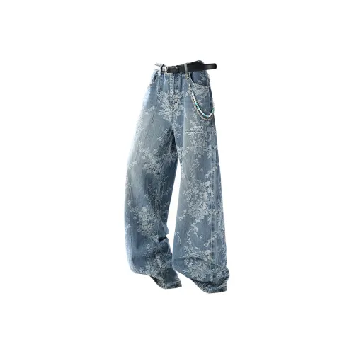 PAL ONGACO Светло-синие унисекс джинсы