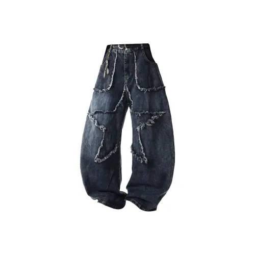 FA2LO Темно-синий Унисекс Джинсы