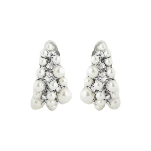 Givenchy Серьги из лата Женские Белые Серебряные