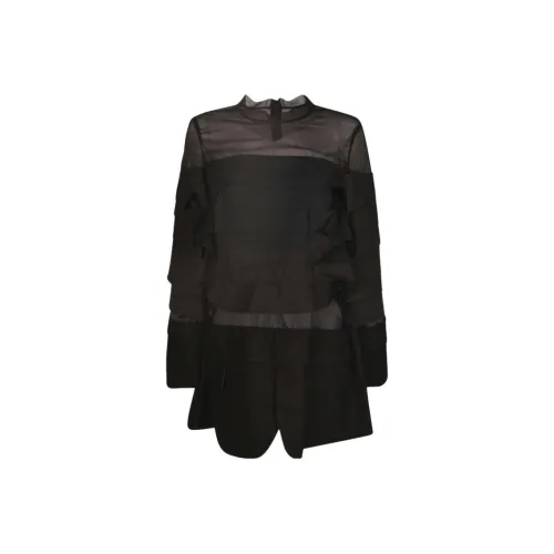 Sacai Длинное платье с длинными рукавами женское