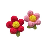 Красный цветок + Розовый цветок Комбо Набор Материал Сумка