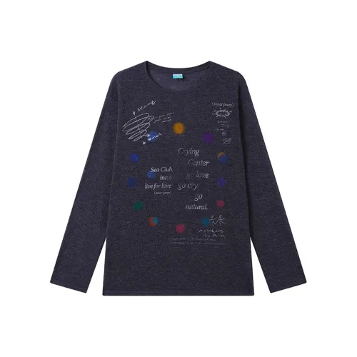 Crying Center Темно-синие унисекс футболки T