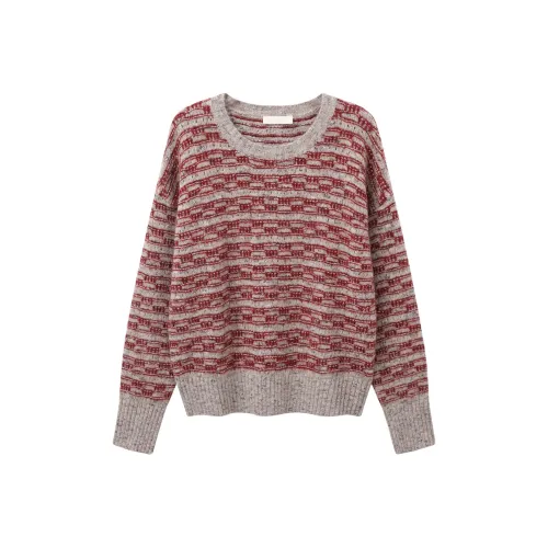 Another alley Винтажный красный Женский Трикотаж