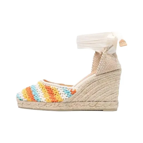 Castañer Carina Клиновидный каблук Высокие каблуки 9,5 см Женские Бежевые