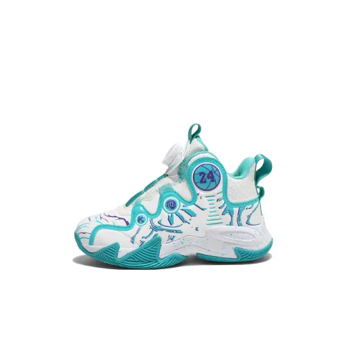 Garfield Slip-Resistant Устойчивый к истиранию Отскок Легкий Амортизация MID Топ Баскетбольные кроссовки Детские