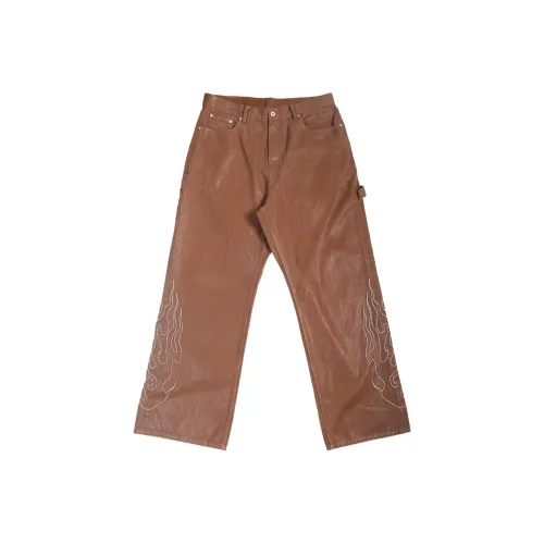 TREMINAL Кофейный Унисекс Джинсы