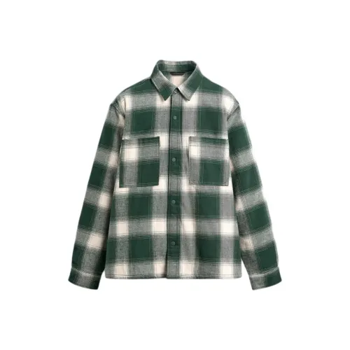 ZARA Зеленый Мужской Пуховик