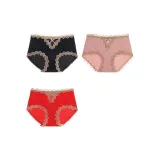 Чёрный + Персиково-розовый + Красный