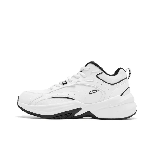 QIAODAN Источник Рожденный Устойчивый к истиранию Термический Противоскользящий Низкий Топ Повседневная обувь Мужская Jordan Белый Черный