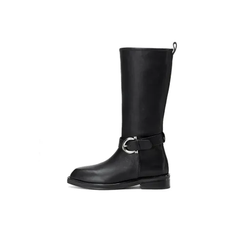 MINNETONKA Fusion Collection Knight Boots Flat Women's Black