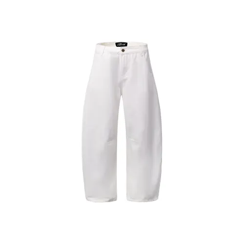 WELTER EXPERIMENT Белый Унисекс Джинсы