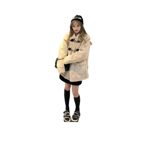 LANGQING Бархат Feel Пальто Женское