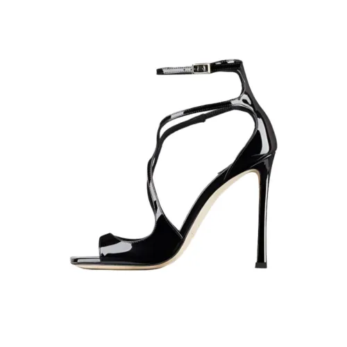 Jimmy Choo Azia One Strap Sandals Women's Black Джимми Чу Азиа Один Ремешок Сандалии Женские Черные