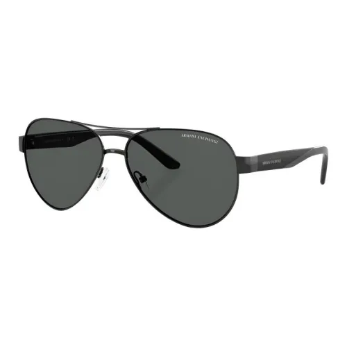 ARMANI EXCHANGEAE Металл Aviator Солнцезащитные очки Мужской Яркий Черный
