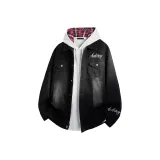 Дымчатый серый, без подкладки, куртка