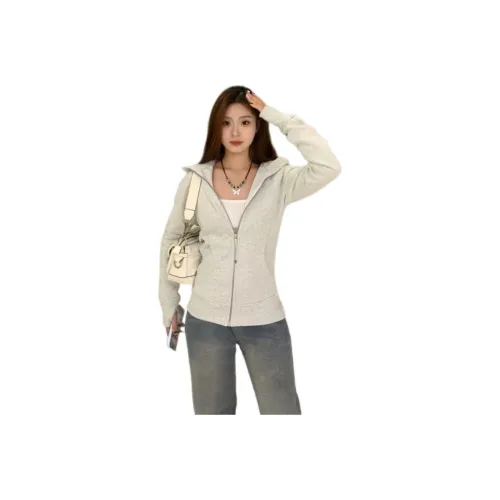 HKPXR Светло-серый Женский Свитшот