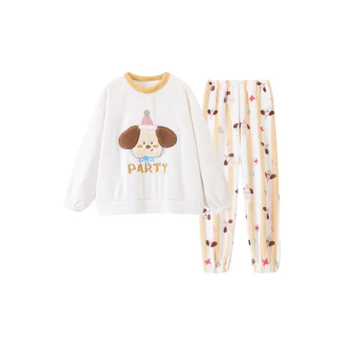 MIMOSA CHUR Рождество Щенок Женские Пижамные комплекты