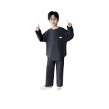 Темно-серый комплект из двух частей