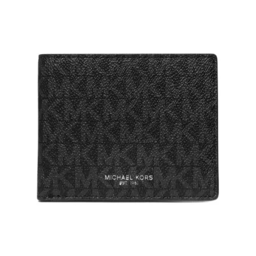 MICHAEL KORS Greyson Кошелек из искусственной кожи маленький мужской черный