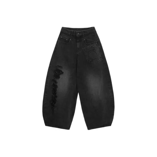 TREEMINGBIRD FW AW25 Воздушный шар Форма Damage Деним Брюки Джинсы Женские