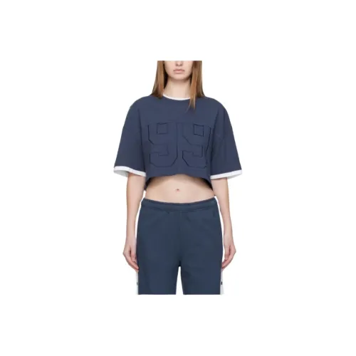 Ksubi Морской Синий Женские T-Рубашки